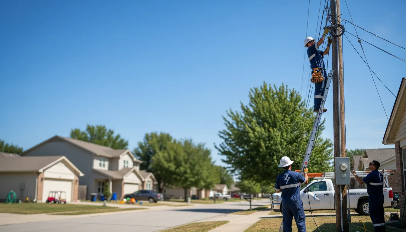 Residential electrician providing installation services in Folcroft, PA